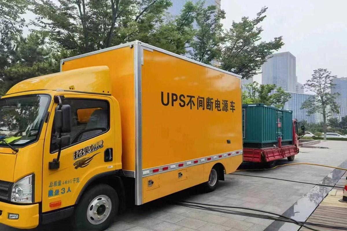 下城发电机租赁施工现场