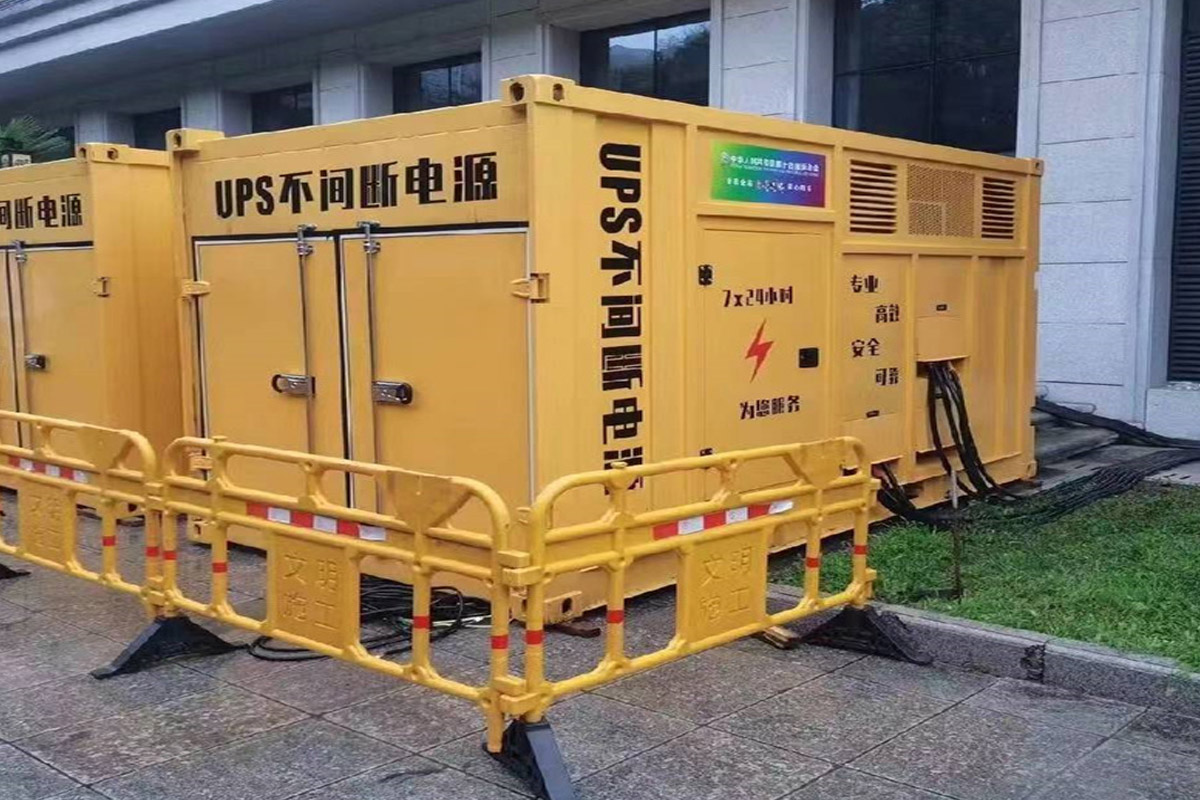 下城发电机租赁施工现场