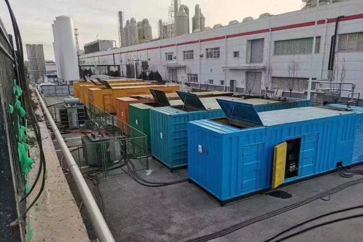 下城发电机租赁施工现场